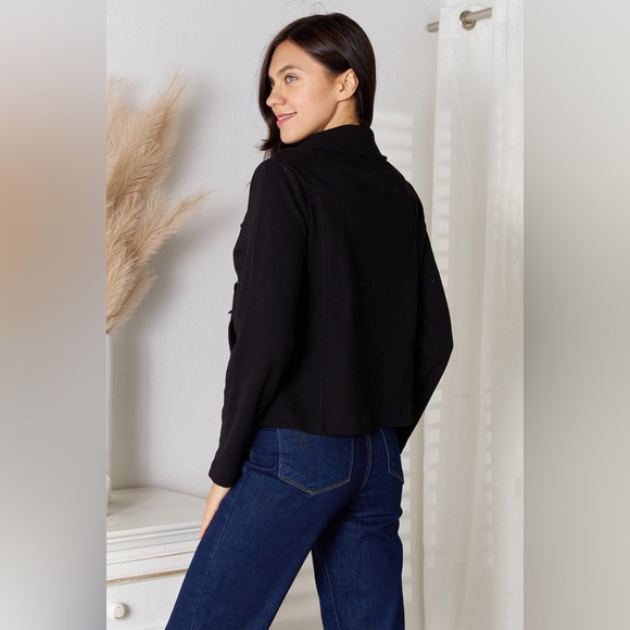 Culture Code Zip-Up Jacket with Pockets - Picture 3 of 9